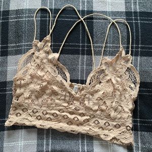 NWOT Free People Nude Adella Bralette